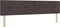 vidaXL - Hoofdbord - met - knopen - Donkerbruin - 200 - cm - Stof