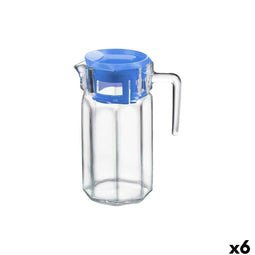 Pot met Deksel en Doseringdispenser La Mediterránea Crossfire Glas (6 Stuks)