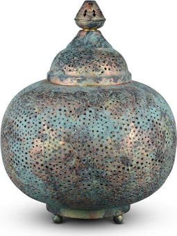 Safaary - Oosterse Tafellamp Kaoutar Green Patina Ø 33 x 40cm