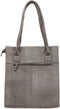 DSTRCT Portland Road - Suede Leren Shopper Anaconda Print - Grijs