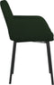 vidaXL - Eetkamerstoelen - 2 - st - fluweel - donkergroen