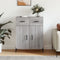 vidaXL - Dressoir - 69,5x34x90 - cm - bewerkt - hout - grijs - sonoma - eikenkleurig