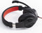 Hama HS-USB400 - PC-Office-headset - Flexibele microfoonarm - Rood Zwart