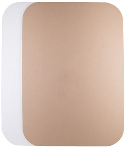 Golfkartonnen platen (met afgeronde hoeken) enkelgolf 70 x 100 cm wit | 25 stuks