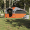 vidaXL - Tunneltent - 6-persoons - waterdicht - grijs - en - oranje