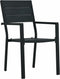 vidaXL - Tuinstoelen - 2 - st - hout-look - HDPE - zwart