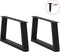 vidaXL - Eettafelpoten - 2 - st - V-vormig - 70x(30-31,3) - cm - staal - zwart