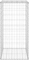vidaXL - Schanskorfmuur - met - deksels - 60x50x150 - cm - gegalvaniseerd - staal