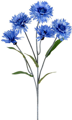 Louis maes - Korenbloem l60cm blauw kunstbloem Louis Maes