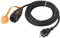 Sygonix SY-5597570 Stroom Verlengkabel 16 A Zwart, Oranje 5 m H07RN-F 3G 1,5 mm² Afsluitbaar, Weerbestendig