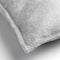 Dutch Decor CILLY - Kussenhoes fleece 45x45 cm - Micro Chip - lichtgrijs - met rits