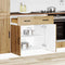 vidaXL - Keuken - onderkast - Lucca - bewerkt - hout - artisanaal - eikenkleur