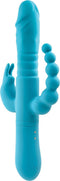 Adam & Eve Vibrator Love Toy Eve'S Thrusting Triple Joy Rabbit Blauw