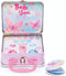 Casuelle 'BeYou' tinnen koffertje met make-up - 9 x oogschaduw, 1 x lipgloss, 2 x nagellak op waterbasis, 2 x ringen