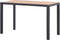 vidaXL Tuintafel 123x60x74 cm massief acaciahout zwart en bruin