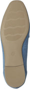 Marco Tozzi Denim Instappers - Vegan - Goudkleurige gesp - Blauw - Maat 40
