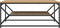 vidaXL - Salontafel - met - Plank - – - Artisan - Eiken, - 90x50x40 - cm, - Gemaakt - van - Geschikt - Hout