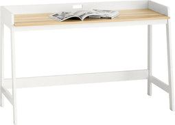 SoBuy FWT41-WN Bureau - Bureau - Ruim Werkblad - Wit