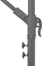 vidaXL - Zweefparasol - met - LED-verlichting - 350 - cm - bordeauxrood