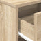 vidaXL - Nachtkastje - met - lade - 40x34x50 - cm - sonoma - eikenkleurig