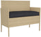 vidaXL - Ligbedkussen - voor - Bank - Zwart - 100x40x8 - cm - Oxford - Stof