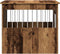 vidaXL - Hondenbench - 55x75x65 - cm - bewerkt - hout - oud - houtkleurig