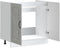 vidaXL - Spoelbakonderkast - Kalmar - 80x46x81,5 - cm - bewerkt - hout - betongrijs