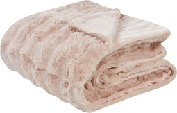 SALKA - Bedsprei - Roze - 150 x 200 cm - Nepbont