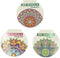 Mini Mandala Kleurboek - Kleurboek voor Kinderen - 48 Pagina's - 12 x 12 cm - Rood