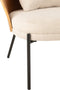 J-Line loungestoel Lone - multiplex/metaal - naturel/beige