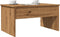 vidaXL - Salontafel - 80x50,5x41,5 - cm - bewerkt - hout - artisanaal - eikenkleurig