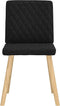 vidaXL - Eetkamerstoelen - 2 - st - stof - zwart