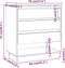 vidaXL - Dressoir - 70x41x75 - cm - bewerkt - hout - bruin - eikenkleur