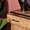Kabinet kast industrieel - Kabinet kast Sanne - Vakkenkast mangohout 100 cm