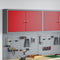 vidaXL - Gereedschapskast - Muurbevestigd - Rood - 100x20x55 - cm - Staal