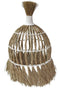 furnilux - Handgemaakte XXL Hanglamp van Mendonggras – Duurzaam & Natuurlijk Design - 60x60x90 cm