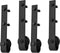 vidaXL - Hardwaresets - voor - schuifdeuren - 2 - st - 183 - cm - staal - zwart