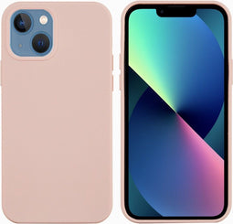 Lunso - Softcase Backcover hoes - Geschikt voor iPhone 13 Mini - Roze