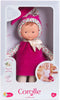 Corolle Miss - Doudou Pop - Donkerroze jurkje met gebloemde details - 25 cm