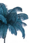 Light & Living Vloerlamp Feather - 180cm - Blauw