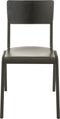 J-Line stoel - hout/metaal - zwart