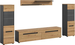 Furnilux Canu - Woonkamercombinatie - Staand-hangend - Bruin - 33x272x141cm