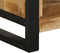 vidaXL - Nachtkastje - 40x30x80 - cm - Massief - Hout - Ruw - Mango