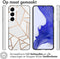 iMoshion Hoesje Geschikt voor Samsung Galaxy S23 Plus Hoesje Siliconen - iMoshion Design hoesje - Wit / White Graphic