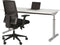 Hoogte verstelbaar T-poot bureau Quick breed 120CM diep 80CM bladkleur Kersen framekleur Zwart (RAL9005)