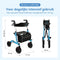 Safe Age® Rollator - Lichtgewicht opvouwbaar - Gevoerde zitting rugleuning - Blauw