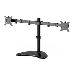 Gembird MS-D2ST-02 - Monitor bureaustandaard - Draaien kantelen zwenken - Zwart