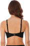 Urban Bralette - Bikini top - Geometrische chevron-overlay - Zwart - Maat 80H