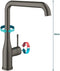 GROHE Essence New - Keukenkraan - Draaibare hoge uitloop - Hard graphite geborsteld