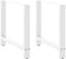 vidaXL - Salontafelpoten - 2 - st - 80x(72-73) - cm - staal - wit